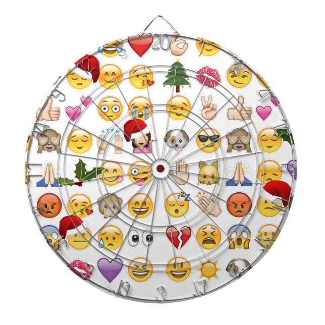 christmas emojis dartboard (Front)