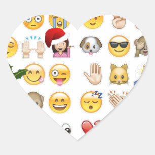 christmas emojis heart sticker