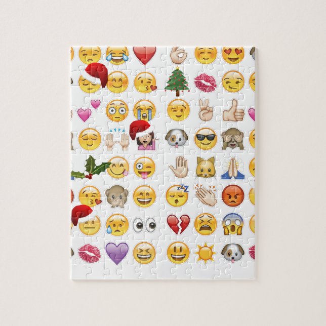 christmas emojis jigsaw puzzle (Vertical)