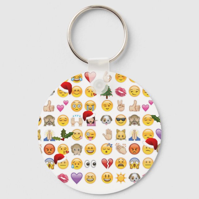christmas emojis key ring (Front)