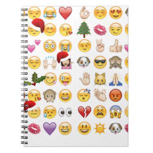 christmas emojis notebook