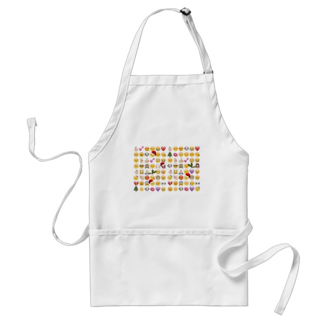 christmas emojis standard apron (Front)