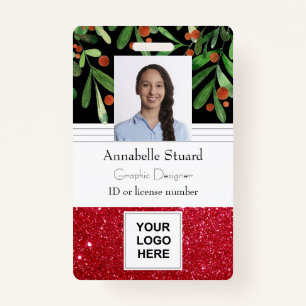 Christmas Employee ID Badge