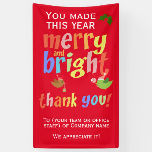 Christmas Employee Thank You Banner