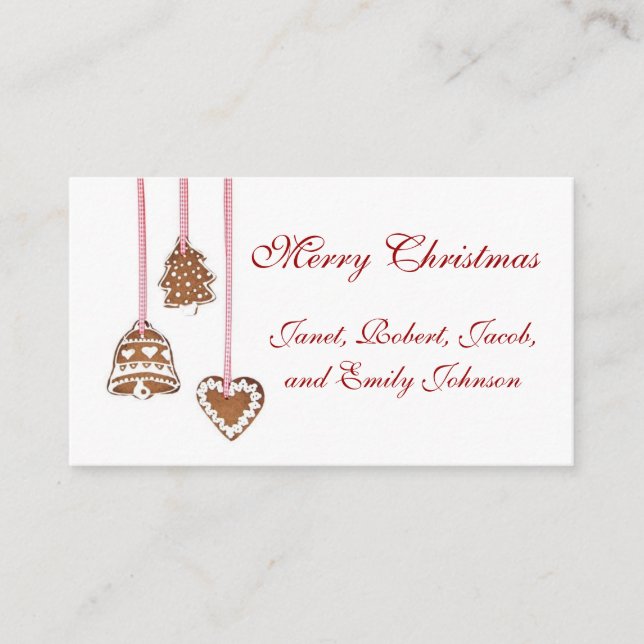 Christmas Enclosure Cards (Front)