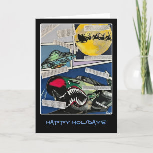 'Christmas Encounters' Painting on a Thank You Card