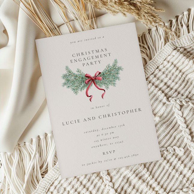 Christmas Engagement Party Invitation (Creator Uploaded)