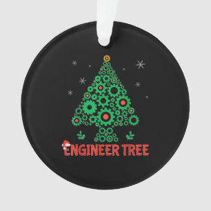 Christmas Engineer Tree Mechanical Engineering Ornament