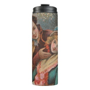 Christmas, England-Vintage Victorian Era Ad, 1980 Thermal Tumbler