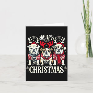 Christmas English Bulldog Mom English Bulldog Chri Card