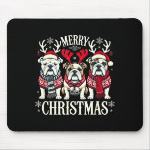 Christmas English Bulldog Mom English Bulldog Chri Mouse Mat