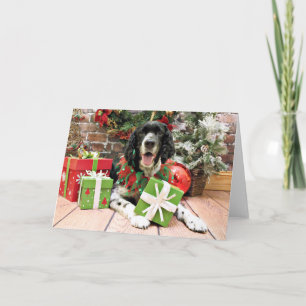 Christmas - English Springer Spaniel - Bosley Holiday Card