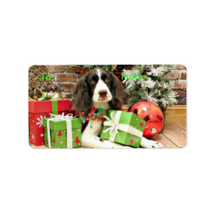 Christmas - English Springer Spaniel - Kinzie Label