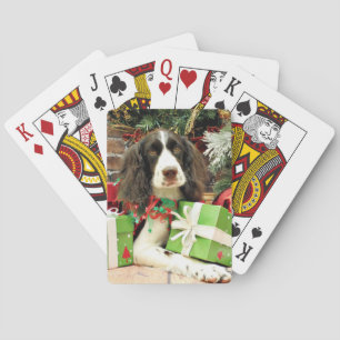 Christmas - English Springer Spaniel - Kinzie Playing Cards