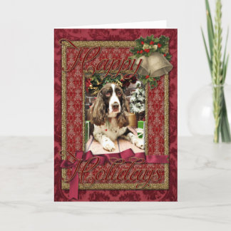 Christmas - English Springer Spaniel - Logan Holiday Card