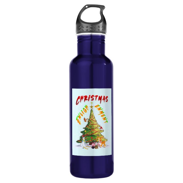 Christmas Enlightenment 710 Ml Water Bottle (Front)