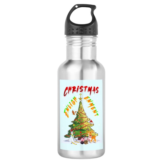 Christmas Enlightenment 710 Ml Water Bottle (Front)
