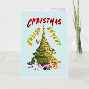Christmas Enlightenment Foil Greeting Card