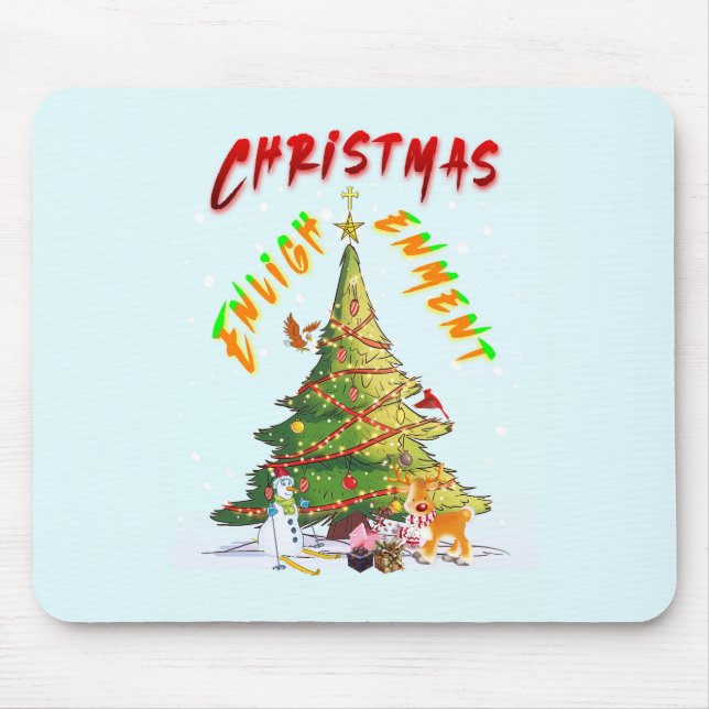 Christmas Enlightenment Mouse Mat (Front)