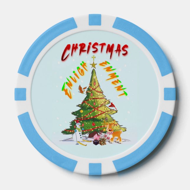 Christmas Enlightenment Poker Chips (Front)