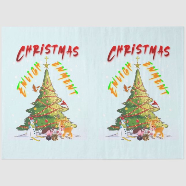 Christmas Enlightenment Tissue Paper (Front)