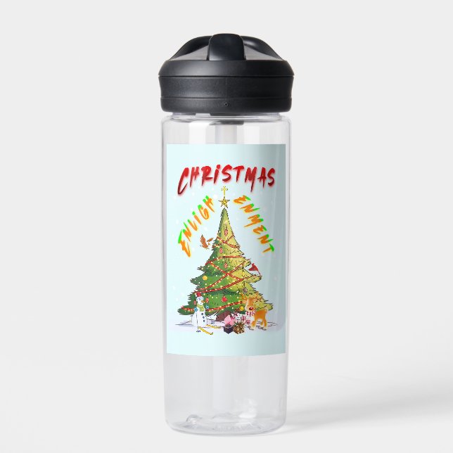 Christmas Enlightenment Water Bottle (Front)