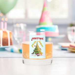 Christmas Enlightenment Whiskey Glass