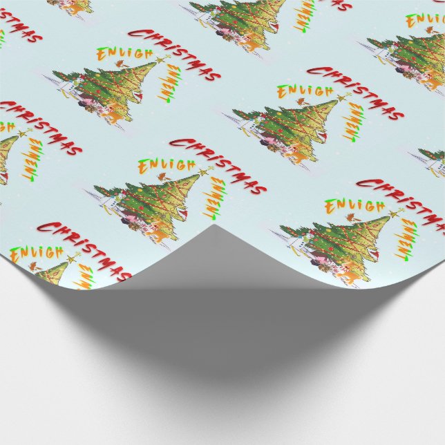 Christmas Enlightenment Wrapping Paper (Corner)