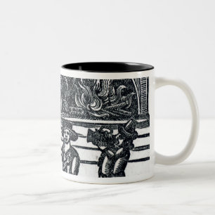 Christmas Entertainment Two-Tone Coffee Mug