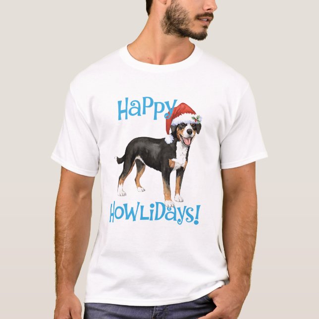 Christmas Entlebucher T-Shirt (Front)