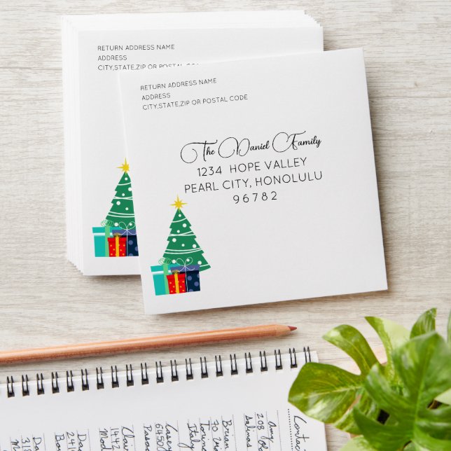 Christmas Envelope (Stacked)