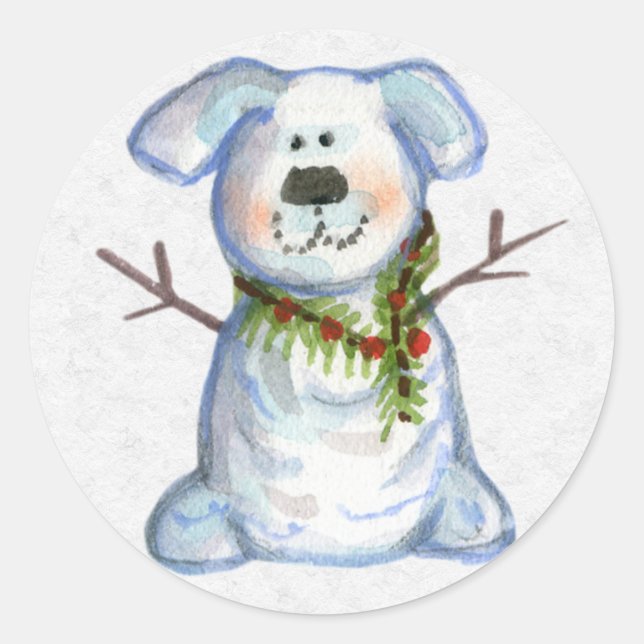 Christmas Envelope Sealer Classic Round Sticker (Front)