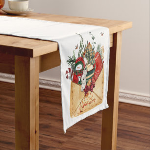 Christmas Envelope Short Table Runner