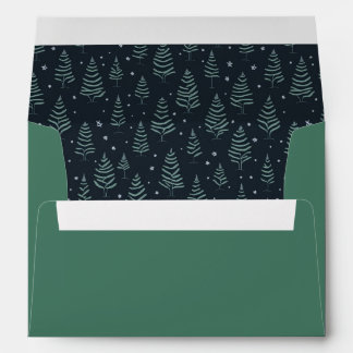 Christmas envelopes with Christmas Trees pattern