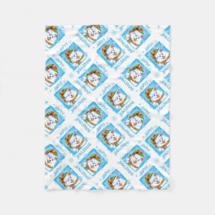 Christmas Eskie Fleece Blanket