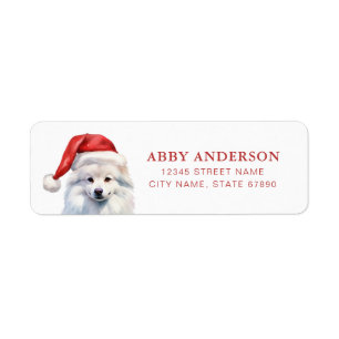 Christmas Eskimo Dog Return Address Labels