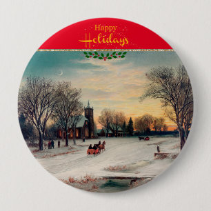 Christmas Eve 10 Cm Round Badge