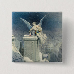 Christmas Eve 15 Cm Square Badge