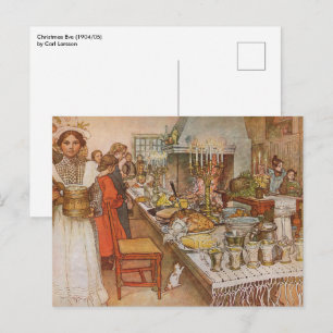 Christmas Eve by Carl Larsson, Vintage Holidays Holiday Postcard