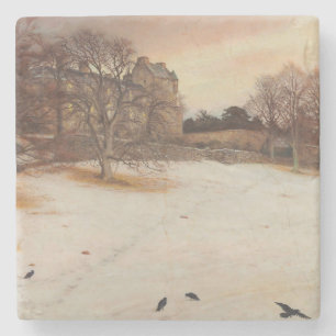 Christmas Eve (by John Everett Millais) Stone Coaster