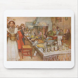 Christmas Eve Carl Larsson 1904 Mouse Mat