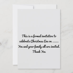 Christmas Eve Celebration Invitation