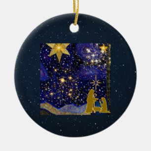 Christmas Eve Ceramic Tree Decoration