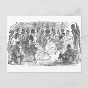 Christmas Eve Festivities on a Louisiana Estate Holiday Postcard