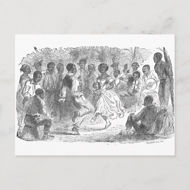 Christmas Eve Festivities on a Louisiana Estate Holiday Postcard (Front)