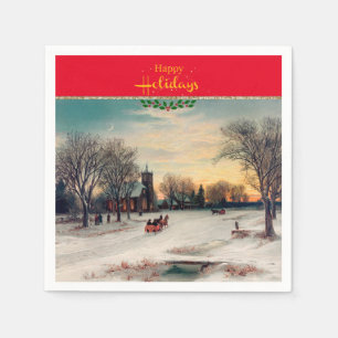 Christmas Eve, fine art, Napkin