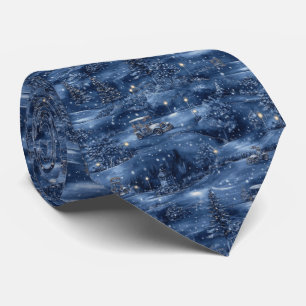Christmas Eve Golf Course Necktie