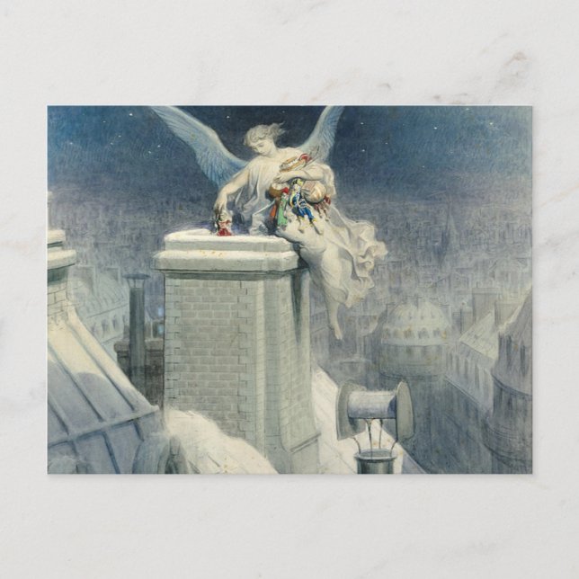 Christmas Eve - Gustave Dore Postcard (Front)