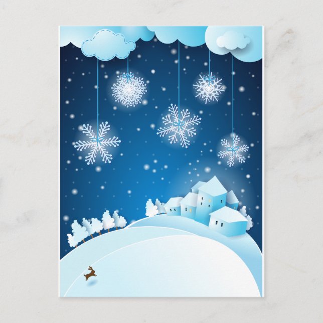 Christmas Eve Holiday Postcard (Front)