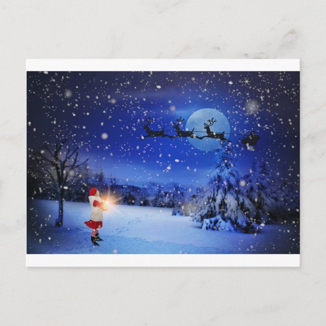 Christmas-Eve Holiday Postcard (Front)